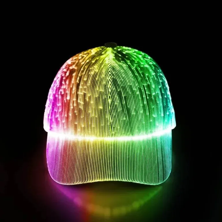 Luminight Light-Up Baseball Cap – Wiederaufladbare Glasfasermütze
