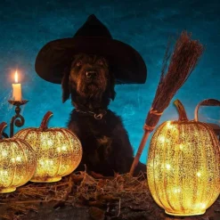 Luminous Pumpkin Lamp - Decorative Halloween Light Fixture