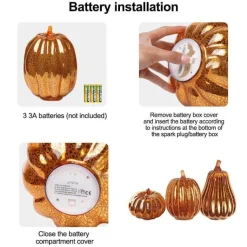 Luminous Pumpkin Lamp - Decorative Halloween Light Fixture
