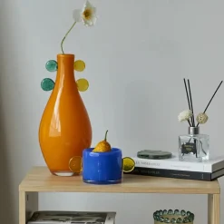 Lunava Pop Glass Vase – Colorful Sculptural Gradient Art Vase