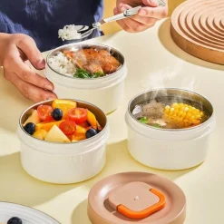 Lunchbox aus Edelstahl – Behälter zur Aufbewahrung von Mahlzeiten