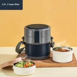 Lunchbox aus Edelstahl – Behälter zur Aufbewahrung von Mahlzeiten