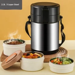 Lunchbox aus Edelstahl – Behälter zur Aufbewahrung von Mahlzeiten