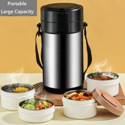 Lunchbox aus Edelstahl – Behälter zur Aufbewahrung von Mahlzeiten