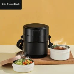 Lunchbox aus Edelstahl – Behälter zur Aufbewahrung von Mahlzeiten