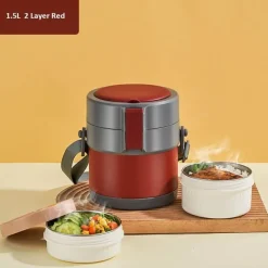 Lunchbox aus Edelstahl – Behälter zur Aufbewahrung von Mahlzeiten