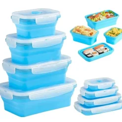 Lunchbox-Set aus Silikon – umweltfreundliche, tragbare Lebensmittelbehälter