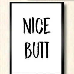Lustige Badezimmer-Wandkunst – Schönes Hintern-Dekor Poster