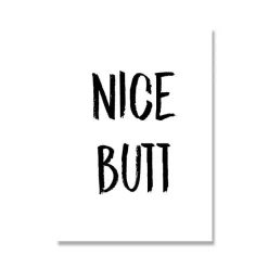 Lustige Badezimmer-Wandkunst – Schönes Hintern-Dekor Poster