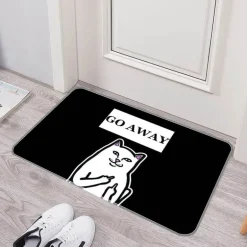 Lustige rutschfeste Fußmatte – waschbar „Please Go Away“ Willkommensmatte