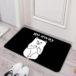 Lustige rutschfeste Fußmatte – waschbar „Please Go Away“ Willkommensmatte