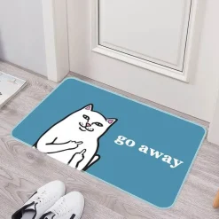 Lustige rutschfeste Fußmatte – waschbar „Please Go Away“ Willkommensmatte