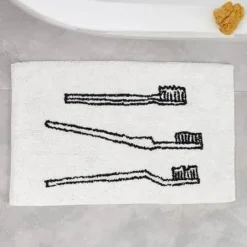 Lustiger nordischer Badezimmerteppich - Humorvoller Teppich