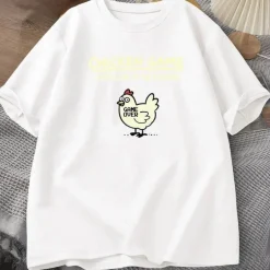 Lustiges Chicken Game T-Shirt - Schau nicht auf das Huhn T-Shirt