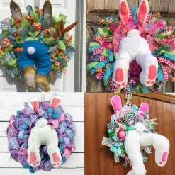 Lustiges Hasen-Türornament – ​​süßes Frühlingsdekor