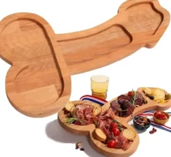 Lustiges Servierbrett mit mehreren Fächern – Snackplatte für Erwachsene