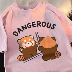 Lustiges Waschbär-Spiegel-T-Shirt – Grafik-Tier-T-Shirt