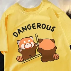 Lustiges Waschbär-Spiegel-T-Shirt – Grafik-Tier-T-Shirt