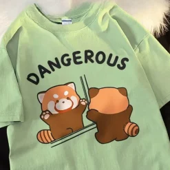 Lustiges Waschbär-Spiegel-T-Shirt – Grafik-Tier-T-Shirt
