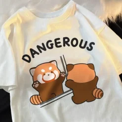 Lustiges Waschbär-Spiegel-T-Shirt – Grafik-Tier-T-Shirt