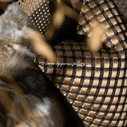 Luxuriöse handgewebte Kissenbezüge und Pouf-Bezüge in Bronzing-Optik