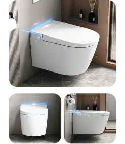Luxuriöse, intelligente schwimmende Toilette – futuristische Badezimmer-Innovation