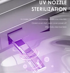 Luxuriöse, intelligente schwimmende Toilette – futuristische Badezimmer-Innovation