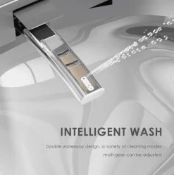 Luxuriöse, intelligente schwimmende Toilette – futuristische Badezimmer-Innovation