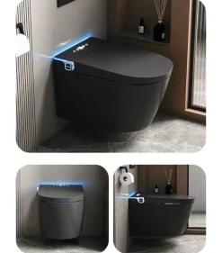 Luxuriöse, intelligente schwimmende Toilette – futuristische Badezimmer-Innovation