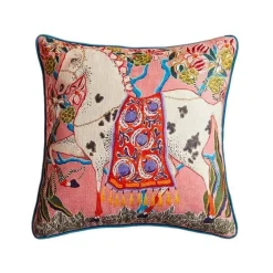 Luxuriöse Staffordshire-Hundekissenbezüge – Mystisches Tierdruck-Dekor