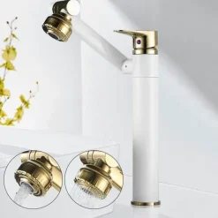 Luxuriöser drehbarer Wasserhahn – elegante Küchen- und Badezimmerarmatur