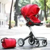 Luxuriöser High-End-Kinderwagen in Rot – High Landscape Design