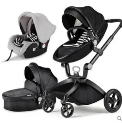 Luxuriöser 3-in-1-Kinderwagen - Europäischer Hochlandschafts-Modekinderwagen