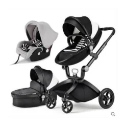 Luxuriöser 3-in-1-Kinderwagen - Europäischer Hochlandschafts-Modekinderwagen