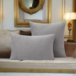 Luxuriöser Kissenbezug aus Samt – weicher Euro-Kissenbezug in mehreren Farben und Größen