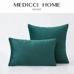 Luxuriöser Kissenbezug aus Samt – weicher Euro-Kissenbezug in mehreren Farben und Größen