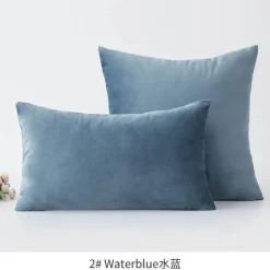 Luxuriöser Kissenbezug aus Samt – weicher Euro-Kissenbezug in mehreren Farben und Größen