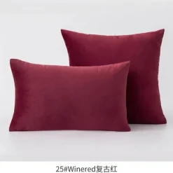 Luxuriöser Kissenbezug aus Samt – weicher Euro-Kissenbezug in mehreren Farben und Größen