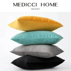 Luxuriöser Kissenbezug aus Samt – weicher Euro-Kissenbezug in mehreren Farben und Größen