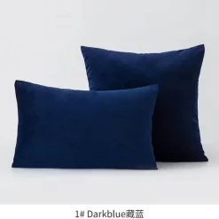 Luxuriöser Kissenbezug aus Samt – weicher Euro-Kissenbezug in mehreren Farben und Größen