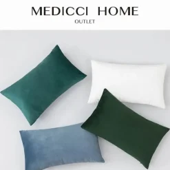 Luxuriöser Kissenbezug aus Samt – weicher Euro-Kissenbezug in mehreren Farben und Größen