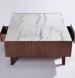 Luxuriöser moderner Marmor-Couchtisch - Vera Wood Design