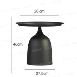 Luxuriöser nordischer Beistelltisch mit Eisen-Metallhalterung