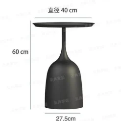 Luxuriöser nordischer Beistelltisch mit Eisen-Metallhalterung