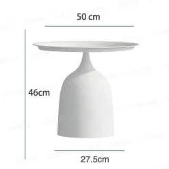 Luxuriöser nordischer Beistelltisch mit Eisen-Metallhalterung