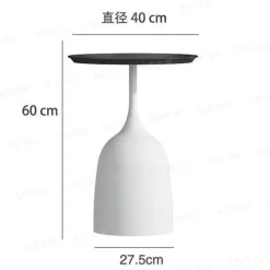 Luxuriöser nordischer Beistelltisch mit Eisen-Metallhalterung