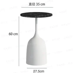 Luxuriöser nordischer Beistelltisch mit Eisen-Metallhalterung