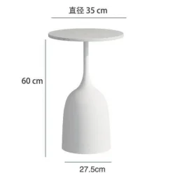 Luxuriöser nordischer Beistelltisch mit Eisen-Metallhalterung