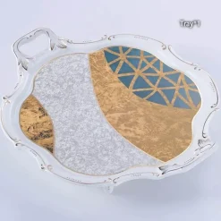 Luxuriöses Kaffeeservice aus Knochenporzellan – Teekanne, Tassen, Zuckerdose, Milchkännchen mit Goldeinlage