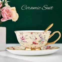 Luxuriöses Kaffeetassen-Set aus Keramik – ideal für Tee und als Geschenk